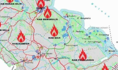 GoRiau Titik Panas di Riau Tembus 119, Terbanyak di Sumatera