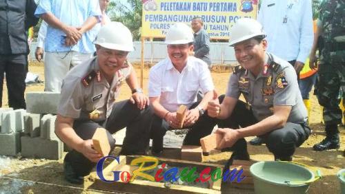 Polda Riau Bangun 47 Unit Rusun Tiga Lantai untuk Personil di Rohul
