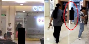 GoRiau Bertengkar dengan Mantan Suami, Wanita Ini Lepaskan Semua Pakaiannya di Mall