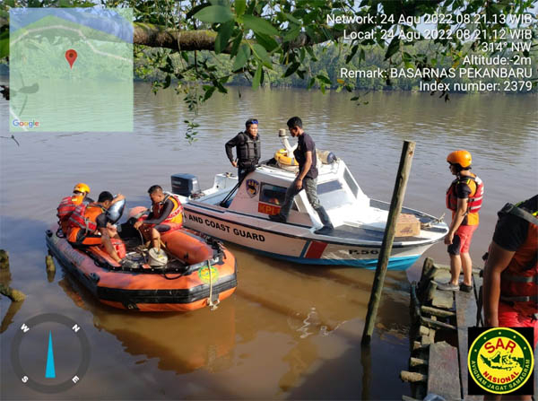 Tabrakan, Kapal Pengangkut BBM Tenggelam di Sungai Siak, Satu Orang Hilang