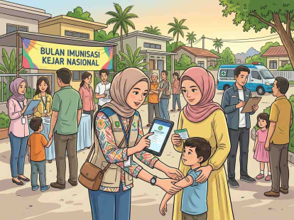 GoRiau Sisir Puluhan Ribu Anak Zero Dose, Lintas Sektor Bersatu Sukseskan Imunisasi di Riau