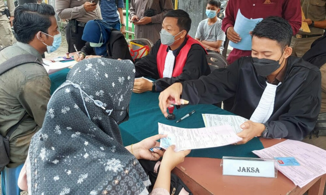 Belasan Warga Tembilahan Terjaring Operasi Yustisi Prokes di Tengah Penerapan PPKM