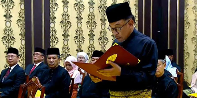 Dilantik Jadi PM Malaysia, Anwar Ibrahim: Tugas Berat Ini Akan Saya Pikul Berpandukan Kehendak dan Nurani Rakyat