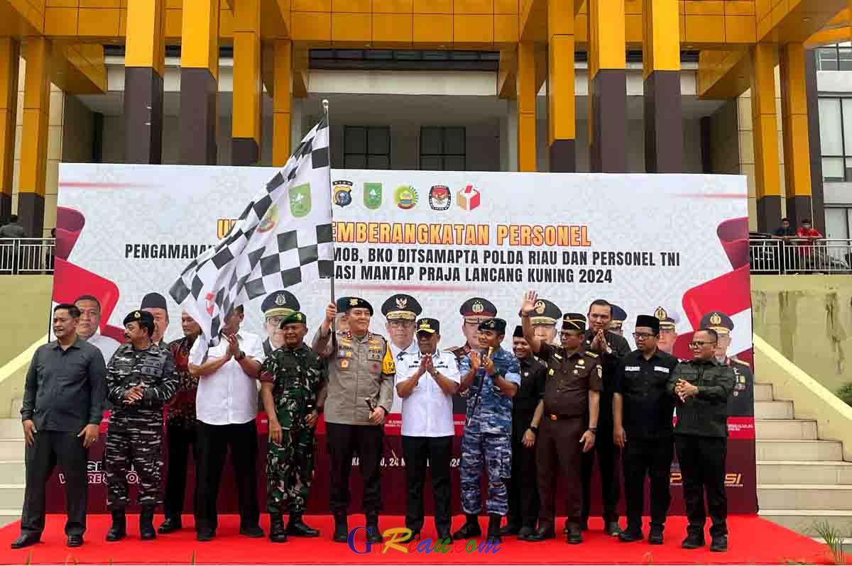 Polda Riau Kerahkan 1.615 Personel untuk Amankan Pilkada 2024