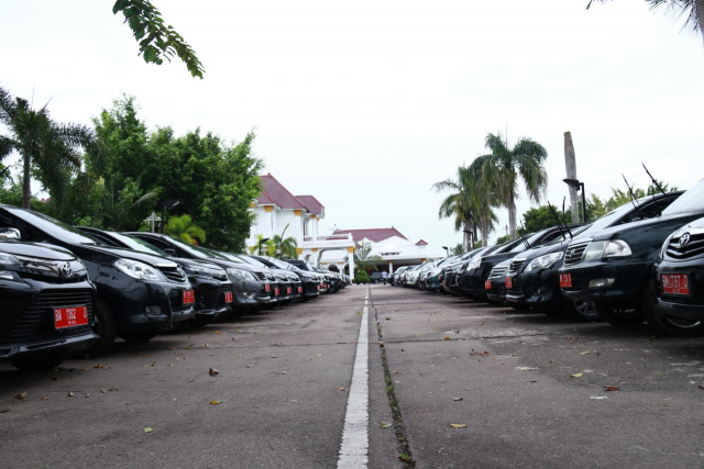 Pj Bupati Bengkalis ‘Kandangkan’ Ratusan Mobil Dinas