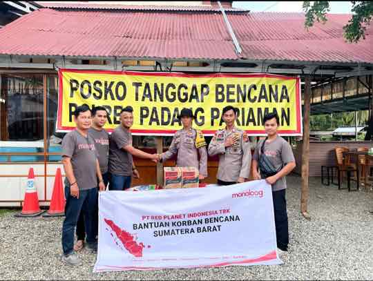 PT Red Planet Indonesia Tbk Kirim Bantuan untuk Warga Terdampak Bencana Alam di Sumatera Barat