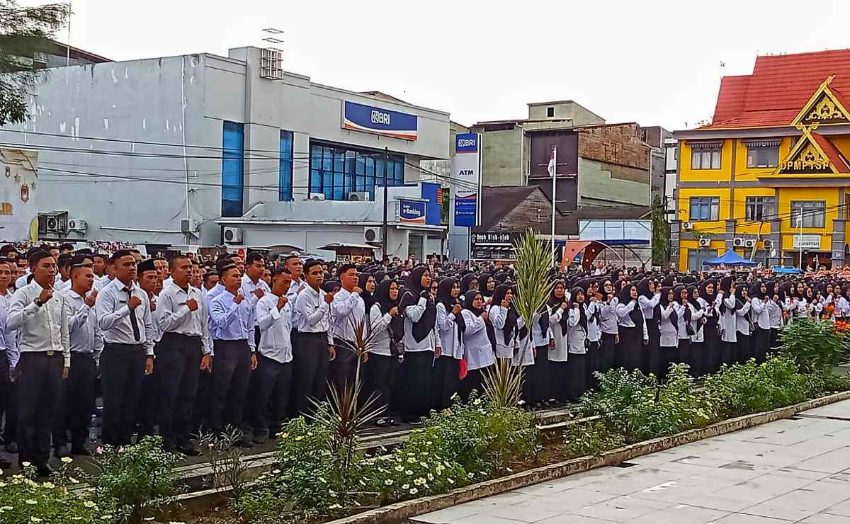 Ribuan PPPK Paruh Waktu Pemkab Rohil Terima SK