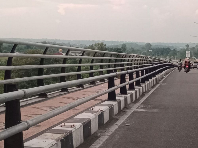 Besi Jembatan Siak IV Dicuri, Dinas PUPR-PKPP Riau Lapor Polisi