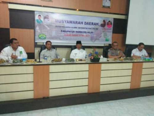 Dibuka Bupati Inhil, Said Syarifuddin Resmi Pimpin Ikatan Keluarga Alumni Universitas Riau