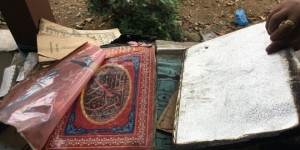 GoRiau Empat Eksemplar Alquran Ditemukan Utuh di Puing Rumah yang Hangus Terbakar