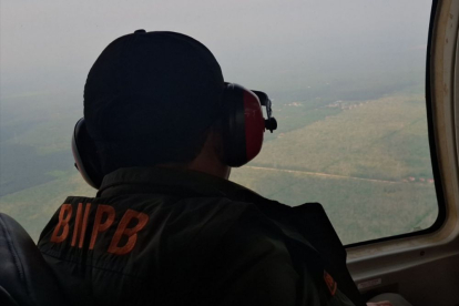 GoRiau BNPB Tambah Helikopter untuk Atasi Karhutla di Titik Sulit Riau