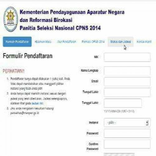 Pendaftaran Online CPNS untuk Daerah Belum Bisa Diakses, Ini Penyebabnya
