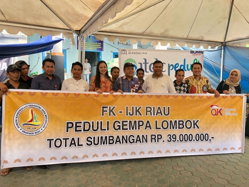 FKIJK Riau Bantu Korban Gempa NTB Langsung di Lombok