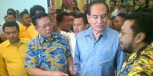 GoRiau Rapat Pleno DPP Golkar Kembali Ricuh, Peserta Lempar Theo Sambuaga dan Idrus Marham