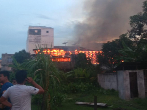 Begini Keterangan Kepolisian Terkait Terbakarnya Pabrik Kue Semprong di Selatpanjang
