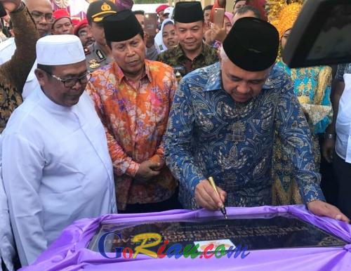 Istimewa, SMA 5 Rantau Sakti di Rohul Diresmikan Langsung oleh Gubernur Riau