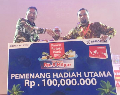 Nasabah Bank Riau Kepri Raih Hadiah Kedua Rp100 Juta Pada Undian Simpeda