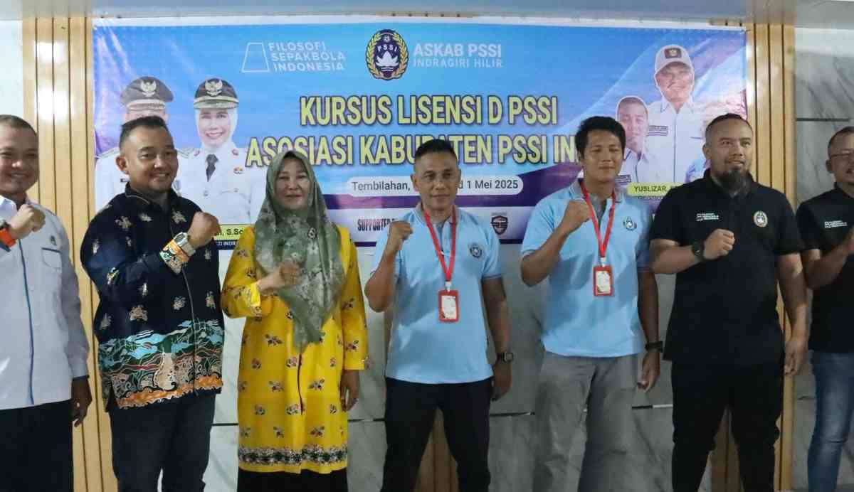 Bupati Inhil Dukung Kursus Lisensi D PSSI untuk Kembangkan sepakbola Daerah