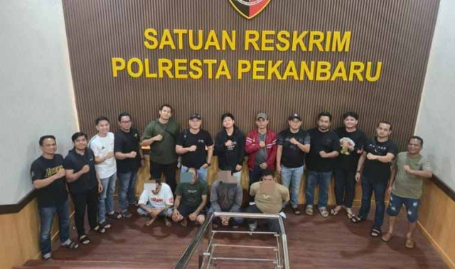 Preman Berkedok Debt Collector Keroyok Debitur di Pekanbaru, Empat Pelaku Ditangkap