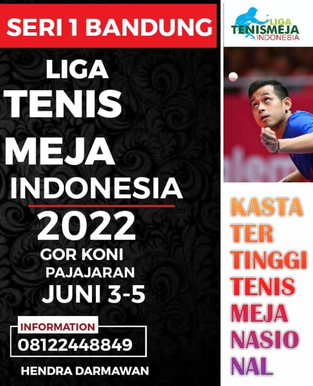 Atlet Elit Tenis Meja Nasional tak Mau Ketinggalan Ikut Liga Tenis Meja Indonesia 2022
