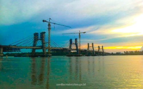 Wabup Intruksi Satpol Jaga Material Jembatan Pedamaran Rohil