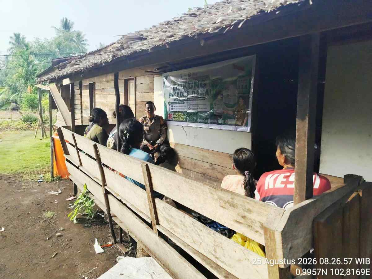 Cegah Gesekan Pilkades 2026, Polsek Rangsang Gencar Dialog dengan Warga Pesisir Meranti