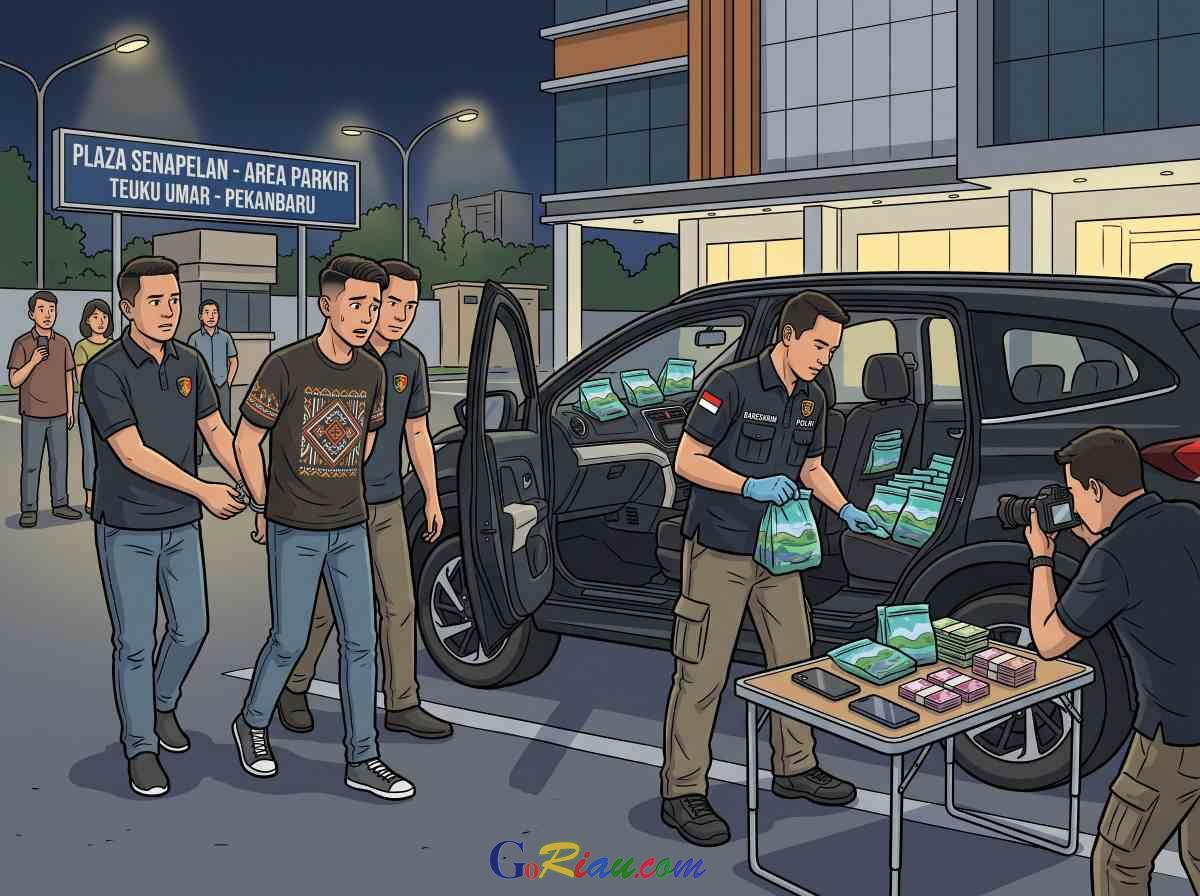 Bareskrim Bongkar Sindikat Sabu Pekanbaru - Jakarta, 43 Bungkus Disita di Plaza Senapelan