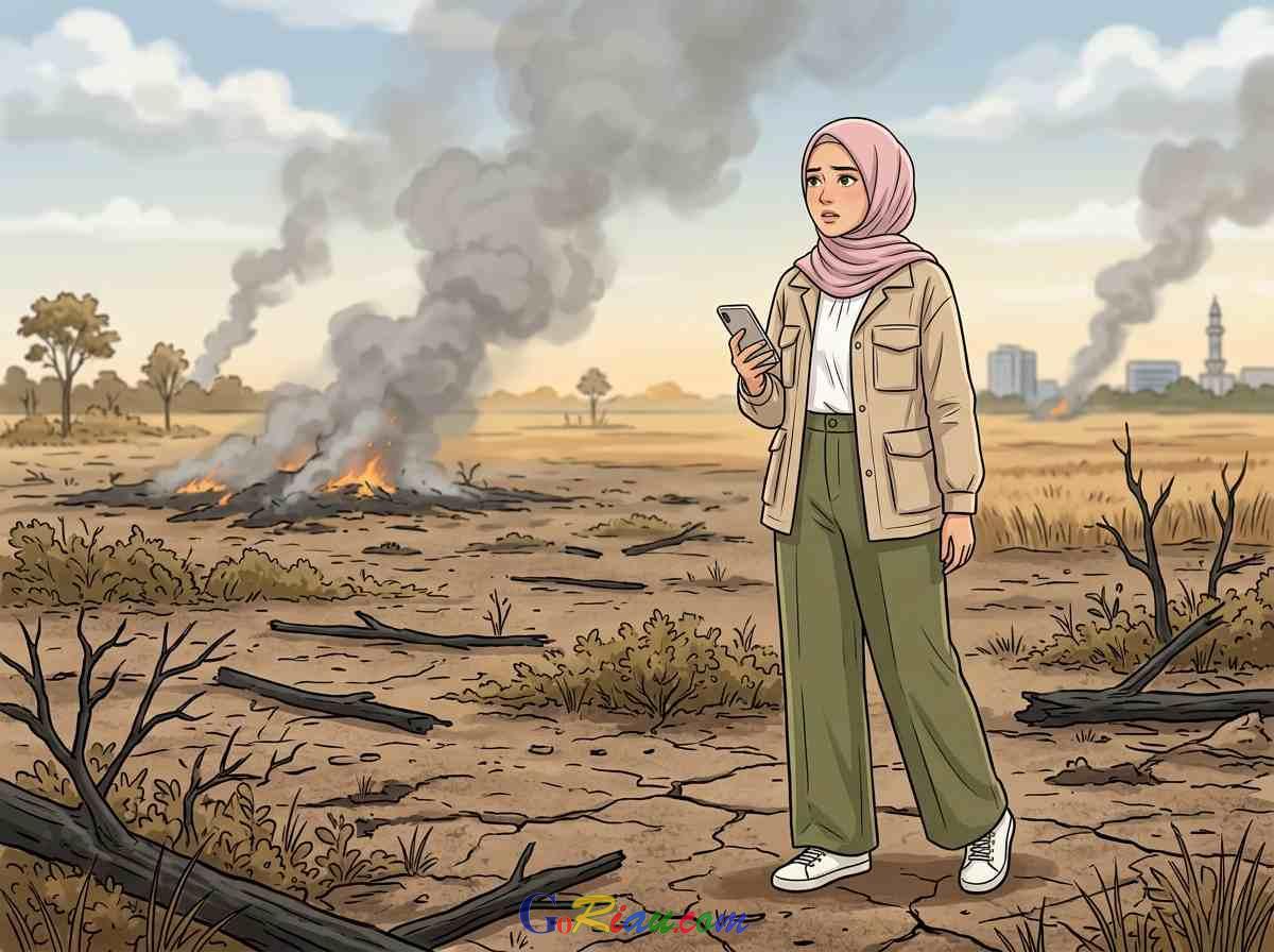 Titik Panas Sumatra Tembus Angka 945, Riau Deteksi Delapan Hotspot Baru