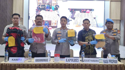 GoRiau Polres Dumai Gagalkan Penyelundupan Tiga Kilogram Narkoba Cartridge Tujuan Medan