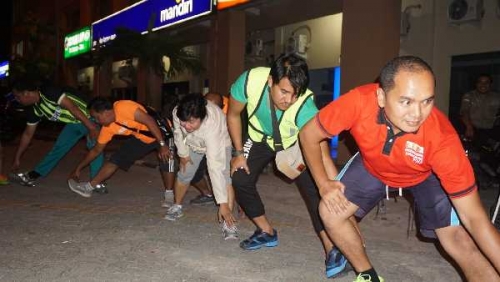 Karyawan RAPP Jogging Bersama Pelalawan Runners
