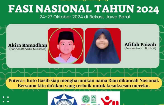 Santri Pondok Pesantren Ittihadul Muslimin Siak Wakili Riau FASI Tingkat Nasional