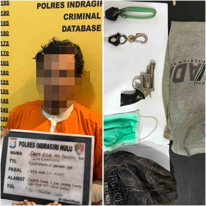 Ancam Korban Gunakan Pistol Korek Api, Polres Inhu Hadiahi Begal Sadis dengan Timah Panas