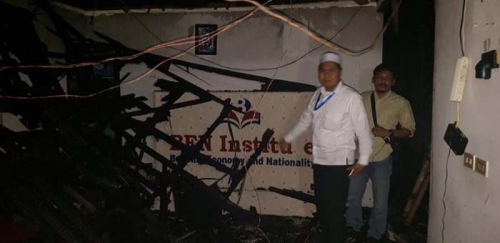 Sedang Bahas Persiapan Aksi 212, Rumah Pergerakan Tempat Rapat BEM se-Indonesia dan Aktivis Muhammadiyah Terbakar