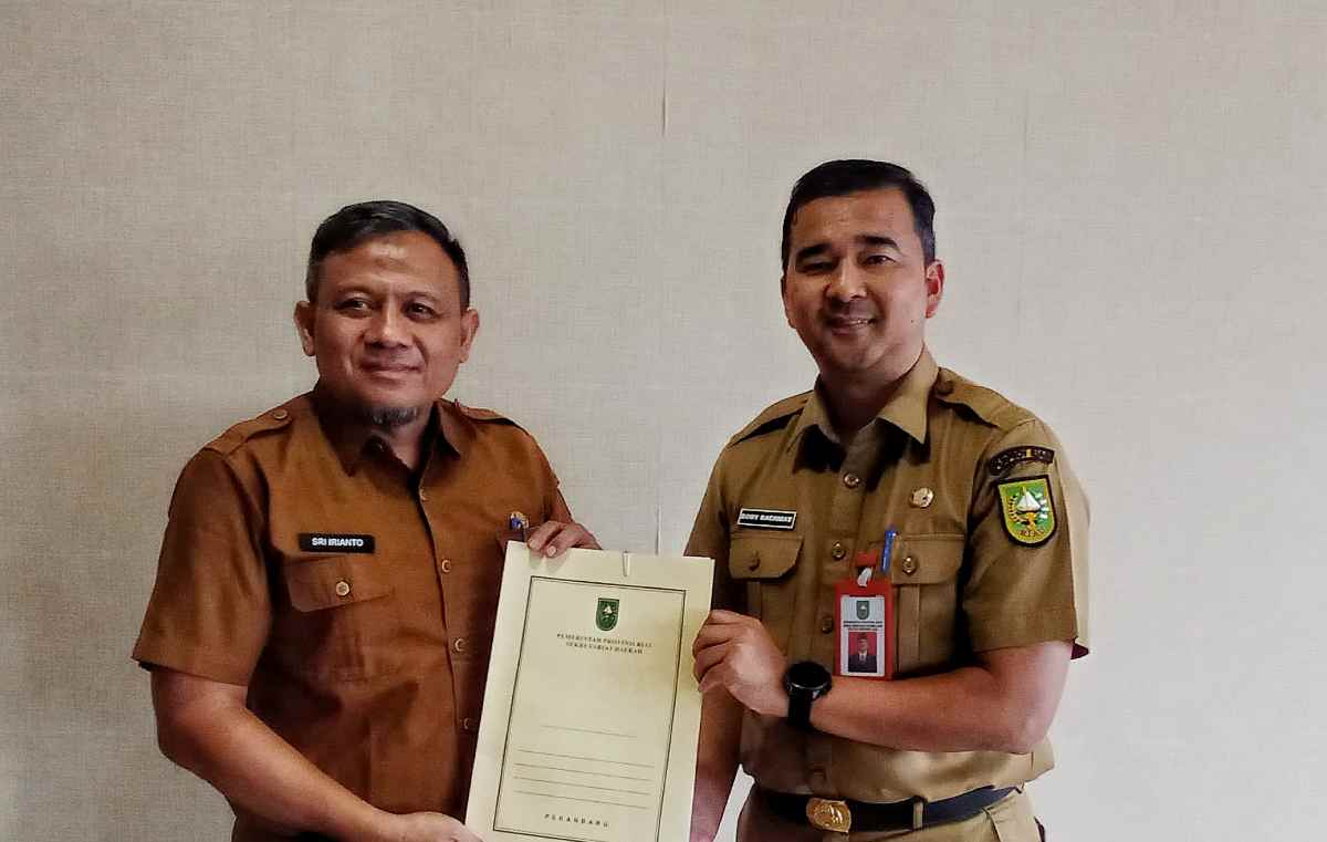 Sertijab Biro Ekonomi Pemprov Riau, Boby Rahmat Titipkan Pengelolaan BLUD
