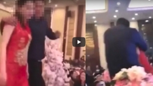 GoRiau Ayah Mertua Cium Paksa Pengantin Wanita di Pelaminan Disaksikan Ratusan Tamu, Pesta Pernikahan Berubah Jadi Tawuran