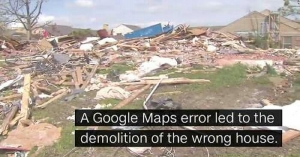 GoRiau Gara-gara Google Maps, Rumah Ini Hancur dan Rata dengan Tanah