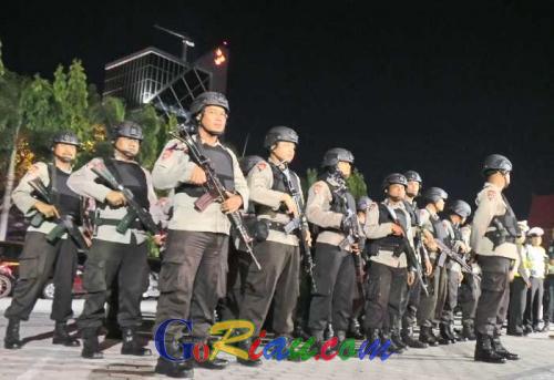 Polda Riau Turunkan 300 Personel Pengamanan Debat Kandidat Pilgub 2018 Nanti Malam