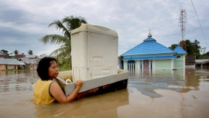 GoRiau Jalur Lalu Lintas Bengkulu ke Sumsel dan Lampung Putus Akibat Banjir