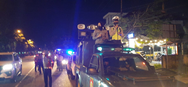 Puluhan Personel Polres Kampar Gelar Patroli Berskala Besar