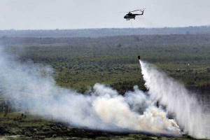 GoRiau Empat Helikopter Perkuat Satgas Karlahut Riau