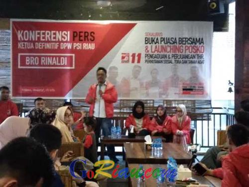 PSI Deklarasikan DPW Riau, dan Bangun Posko Aspirasi Masyarakat