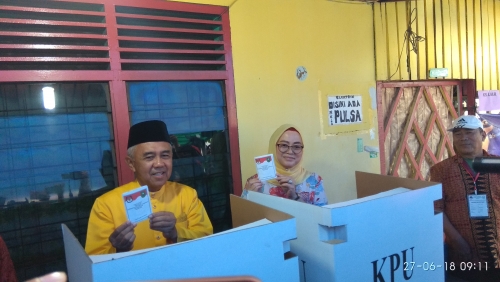 Real Count Sementara KPU Riau, Arsyadjuliandi Rachman dan Suyatno Unggul