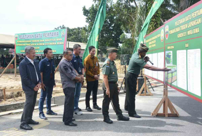 GoRiau Danrem 031/WB Resmikan Pembangunan Tribun & Sutthle Ban: Optimalisasi Fasilitas Olahraga dan Pembinaan Teritorial