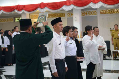 GoRiau Pembaharuan Tenaga Kesehatan di Riau: 154 Orang Dilantik Menjadi Pegawai Pemerintah dengan Perjanjian Kerja