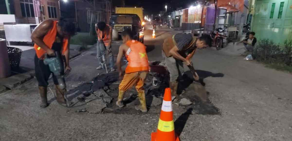 UPT Wilayah II JJ PUPR Riau Mulai Tangani Kerusakan Ruas Jalan Sinaboi - Bagan