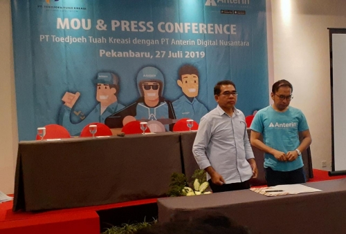 Bekerjasama dengan Perusahaan Lokal, Aplikasi Marketplace Karya Anak Bangsa Anterin Hadir di Pekanbaru