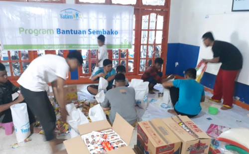 Ratusan Paket Sembako Rumah Yatim Siap Disalurkan ke Dua Kecamatan di Pekanbaru