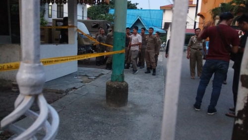Bom Molotov di Kantor Satpol PP Pekanbaru Meledak di Dinding Penjagaan