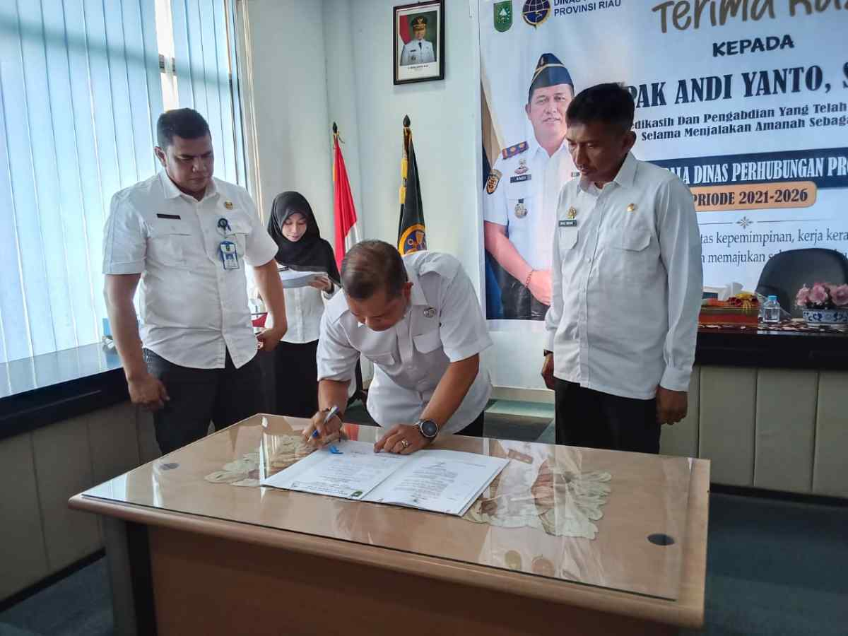 Resmi Jabat Plt Kadishub Riau, Sri Sadono Minta Dukungan Penuh Jajaran