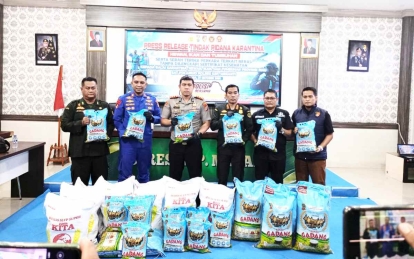 25 Ton Beras dari Karimun Diamankan di Kepulauan Meranti